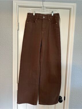Old Navy Wide-Leg Jeans in Chocolate Brown